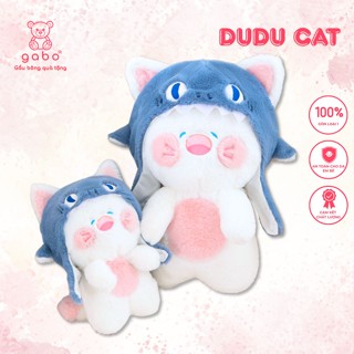  Gấu Bông Mèo Dudu mũ cá mập Mèo đầu cá nón cởi được hàng quảng châu GABO TEDDY BEAR 