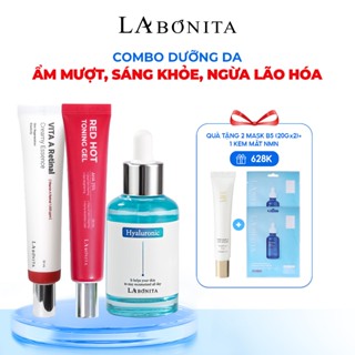  COMBO Dưỡng Da Ẩm Mượt Sáng Khỏe Ngừa Lão Hóa - Tuýp Peel Da AHA 25% 30g + Serum HA cấp ẩm 50ml + Kem dưỡng Retinal 30ml 