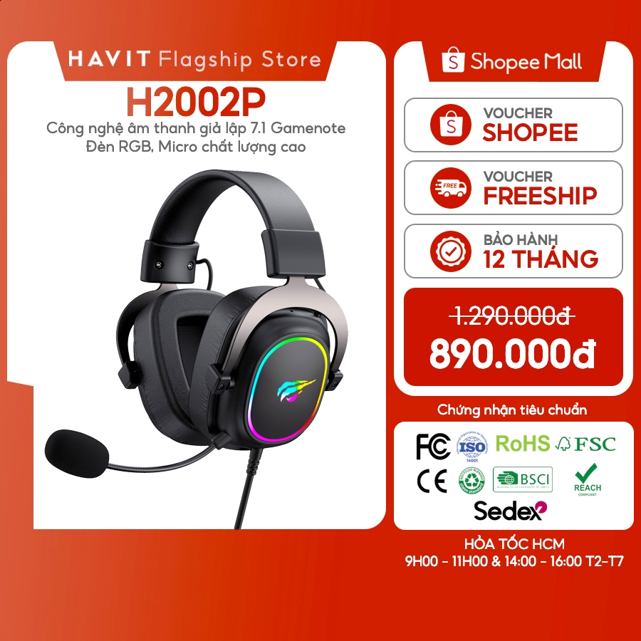 Tai Nghe Chụp Tai Có Dây Gaming Havit H2002P - Hàng Chính Hãng | BigBuy360 - bigbuy360.vn