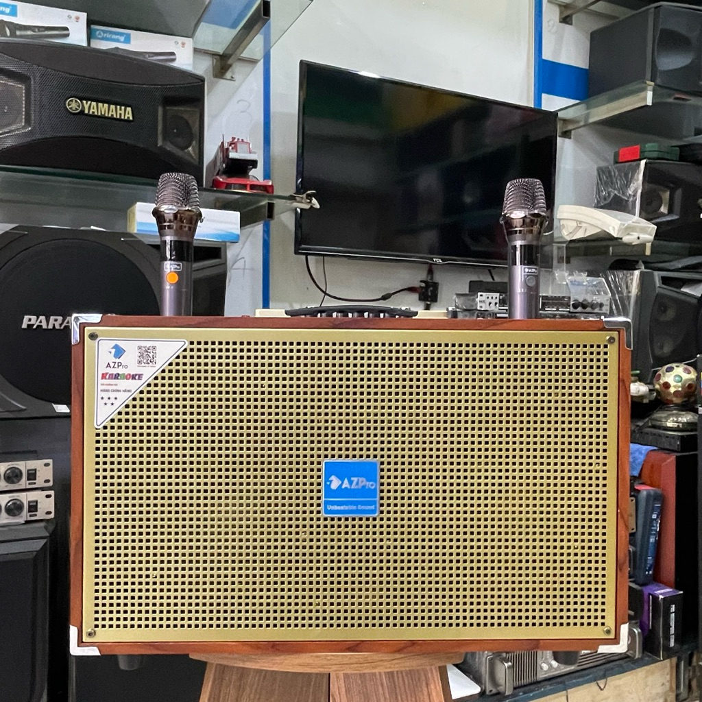 Loa di động AZpro SG-16 6 loa bass công suất max 150W tặng kèm 2 micro