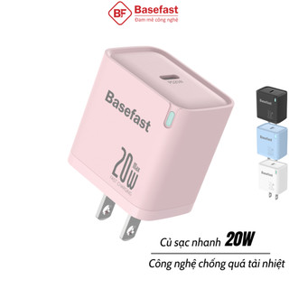  Củ sạc nhanh 20W Basefast cốc sạc type C công nghệ chống quá tải nhiệt dùng cho ip samsung oppo ... 