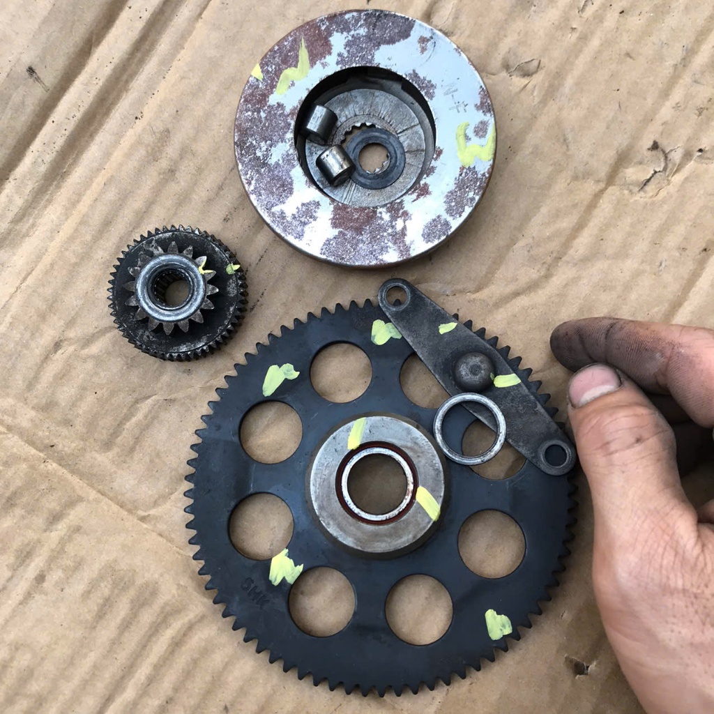 full bộ bát đề đĩa đề yamaha cuxi 100 fi (hàng zin tháo xe )