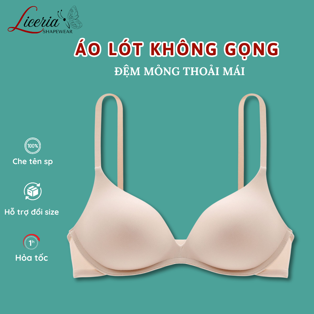 Áo Lót Không Gọng Đệm Mỏng Nâng Ngực Thoải Mái Liceria BLS09