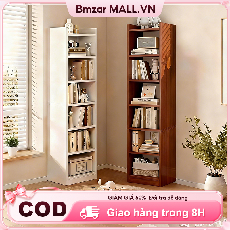 BMZAR kệ sách gỗ đa năng phòng ngủ khách tủ khe hẹp sách tổ ong đa năng đa tầng nhiều công dụng