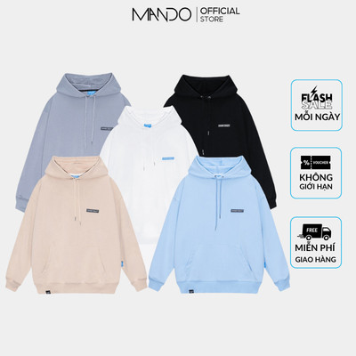 Áo Hoodie MANDO Form Rộng Thiết Kế Basic Unisex Nhiều Màu Thời Trang Hàn Quốc HOD002