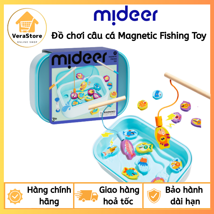 Đồ Chơi Câu Cá Nam Châm Bằng Gỗ Mideer Magnetic Fishing Toy – Đồ Chơi Giáo Dục Phát Triển Tư Duy Cho