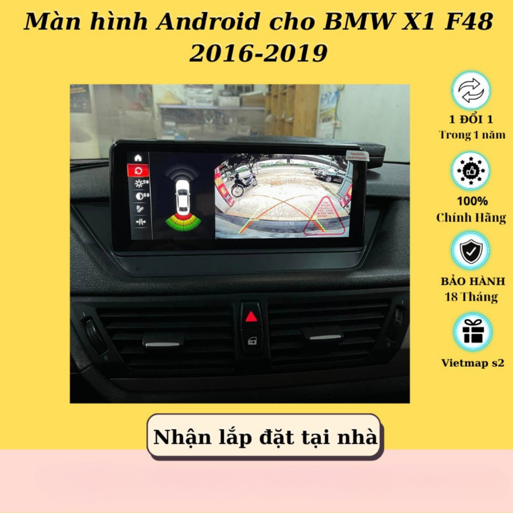 Màn hình Android cho BMW X1 F48 Ram 4GB Rom 32GB 2016-2019
