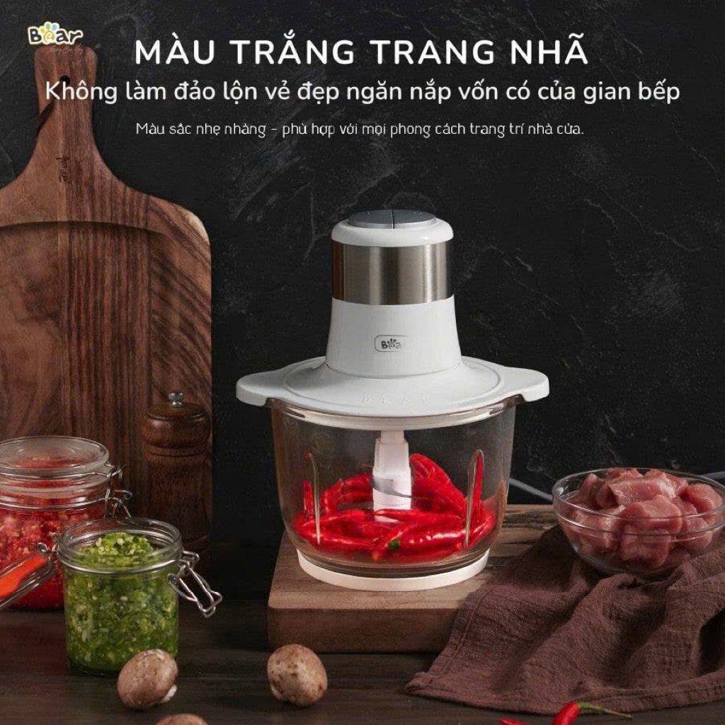 Máy xay thịt Bear 2L SB-MA02L (Bản Quốc Tế)