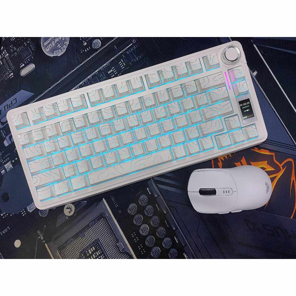 BÀN PHÍM CƠ AULA S75PRO 3MOD kết nối ( dây  + k dây + bluetooth) núm màn tùy chỉnh | BigBuy360 - bigbuy360.vn