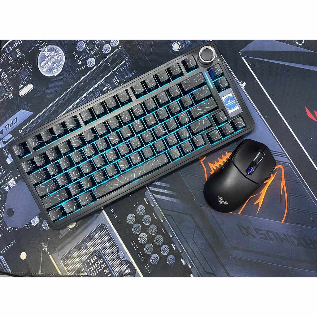 BÀN PHÍM CƠ AULA S75PRO 3MOD kết nối ( dây  + k dây + bluetooth) núm màn tùy chỉnh | BigBuy360 - bigbuy360.vn