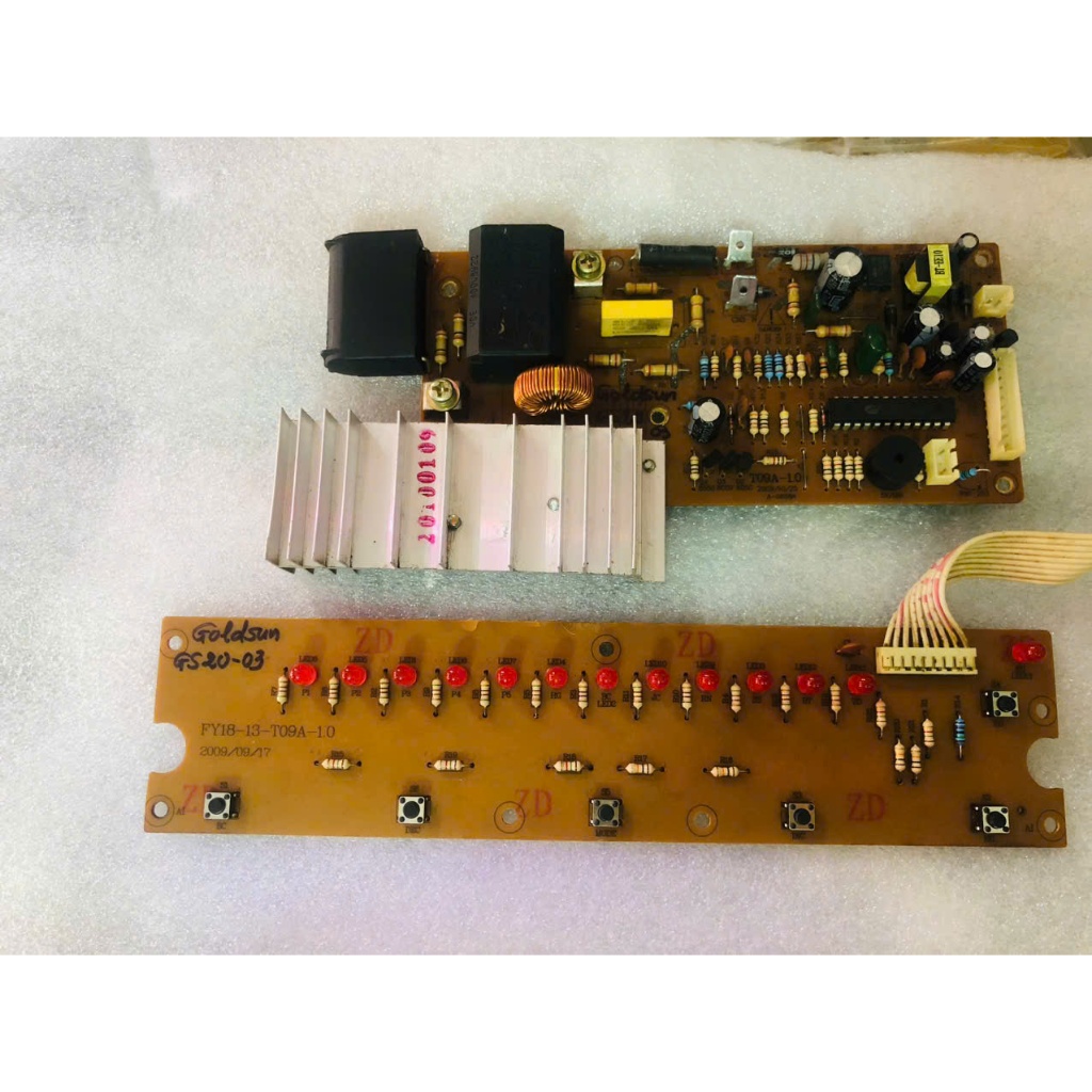 Bảng khiển, mạch công suất bếp điện từ Godlsun GS20-03, hàng tháo bếp đã qua sử dụng