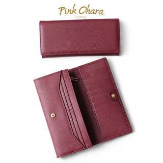  Ví Dài Nữ PINK OHARA Da Bò Thật 