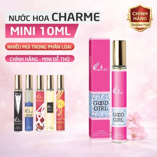   10ml  Nước Hoa Charme Mini 10ml Nam Nữ Chính Hãng – Chuẩn Mùi Chai Full Dễ Mang Theo 