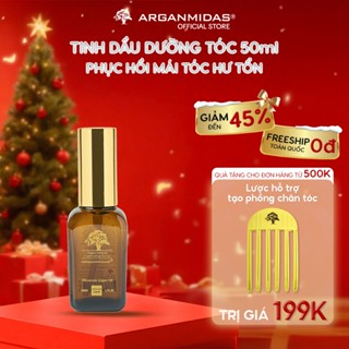  Tinh dầu dưỡng tóc Arganmidas Argan Oil phục hồi sâu tóc hư tổn khô xơ giảm chẻ ngọn Gãy Rụng 50ml 