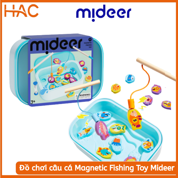 Đồ Chơi Câu Cá Nam Châm Bằng Gỗ Mideer Magnetic Fishing Toy – Đồ Chơi Giáo Dục Phát Triển Tư Duy Cho