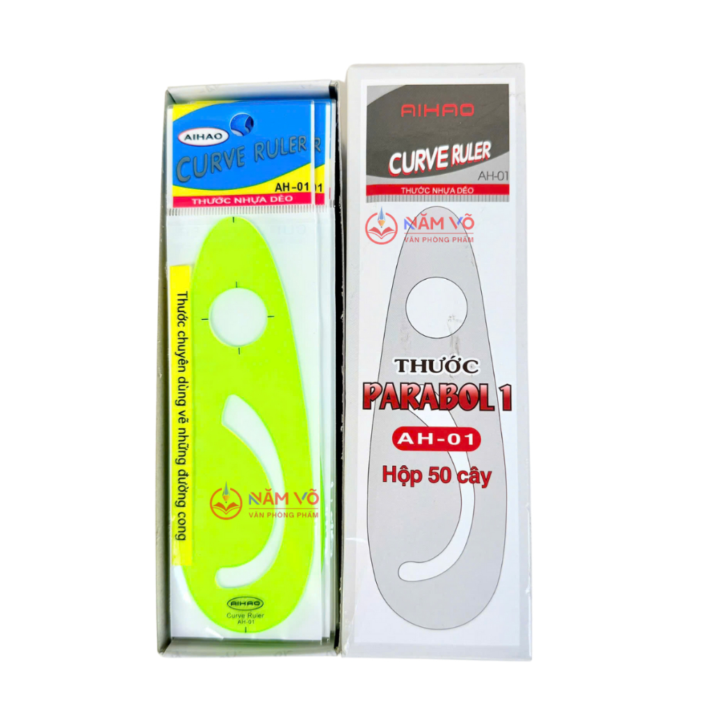 SỈ _ [ AH01 ] HỘP 50 Cây Thước Kẻ Dẻo Parabol Aihao/ Thước Parabol Aihao AH-01 Dùng Để Vẽ Đồ Thị Par