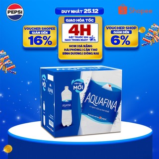   HỎA TỐC  Thùng 12 Chai Nước tinh khiết Aquafina  1.5L chai  