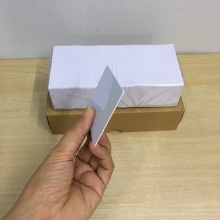 Bộ 50 thẻ nhựa trắng PVC ( Dùng cho máy in Epson, Canon,..)