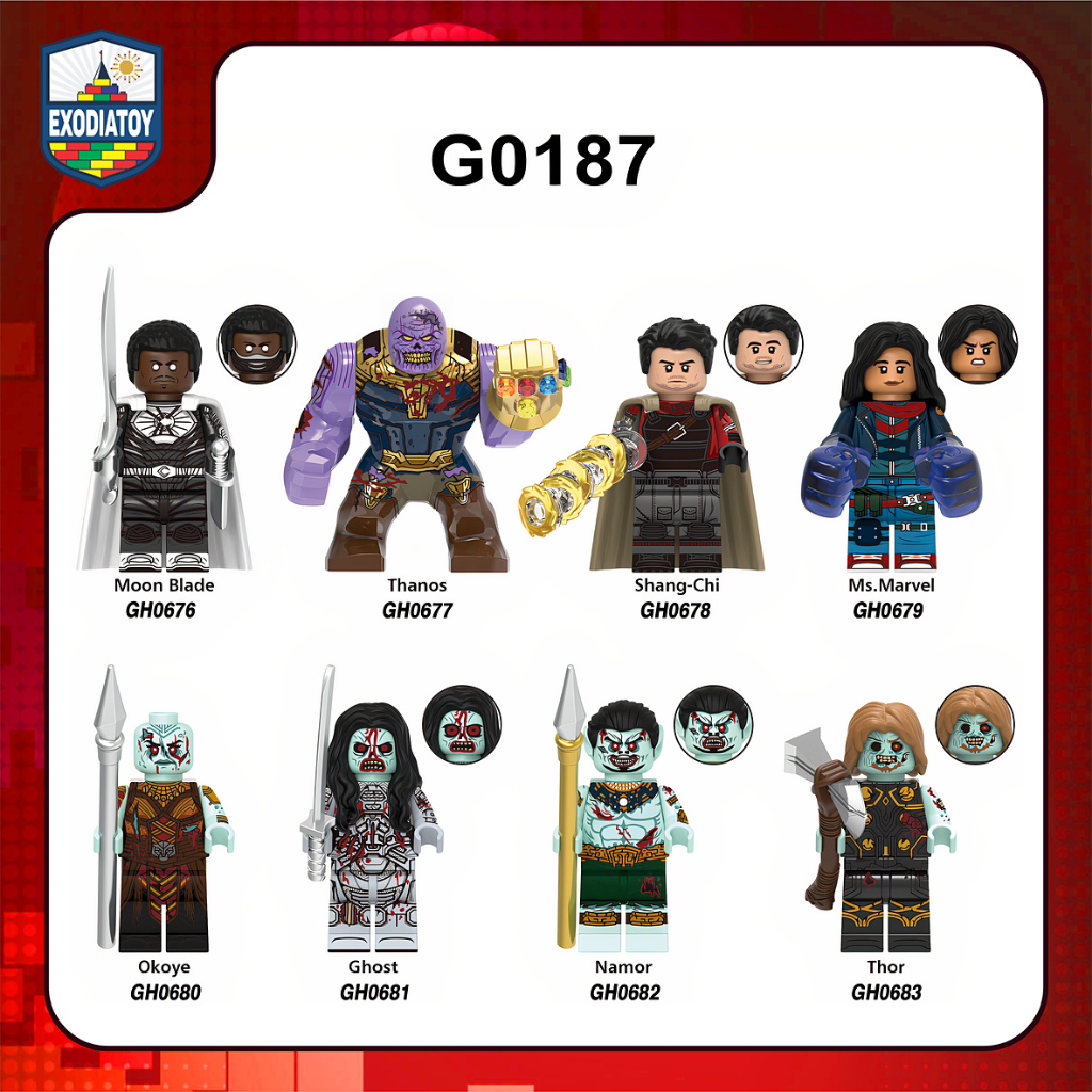 Mô hình lắp ráp Siêu anh hùng trong Series Marvel Zombies (2025) - Đồ Chơi Sáng Tạo - XINH G0187