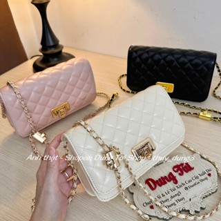  Túi nữ đeo chéo + đeo vai + kẹp nách size 20 chất chần trám khóa nhọn dây tăng đưa CK2-70160131 full màu 