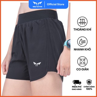  Quần Chạy Bộ 2 Lớp Nữ Fresh Run W98 Có Túi Chất Vải Nhẹ Nhanh Khô Vận Động Thoải Mái 