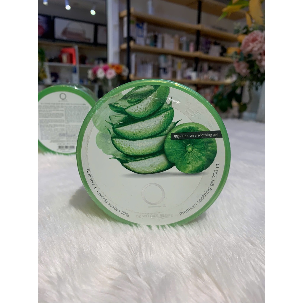 Gel Lô Hội  Phục Hồi Dưỡng Ẩm Toàn Thân Aloe Vera & Centella asiatica 99% Oz Witch's Recipe 300ml