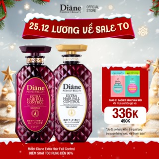  Combo dầu gội xả giảm rụng tóc đến 96% giảm gàu mẩn đỏ da đầu Moist Diane Extra Hair Fall Control 