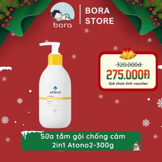  Sữa tắm gội chống cảm 2 in 1 Atono2 300g hàn quốc dịu nhẹ không cay mắt an toàn cho bé sơ sinh 