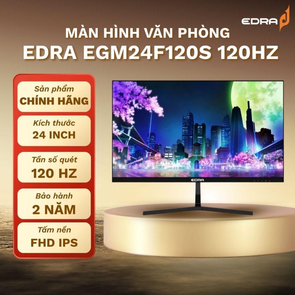 Màn hình PC EDRA EGM24F120S 24" FHD IPS 120Hz Bảo hành chính hãng 2 năm