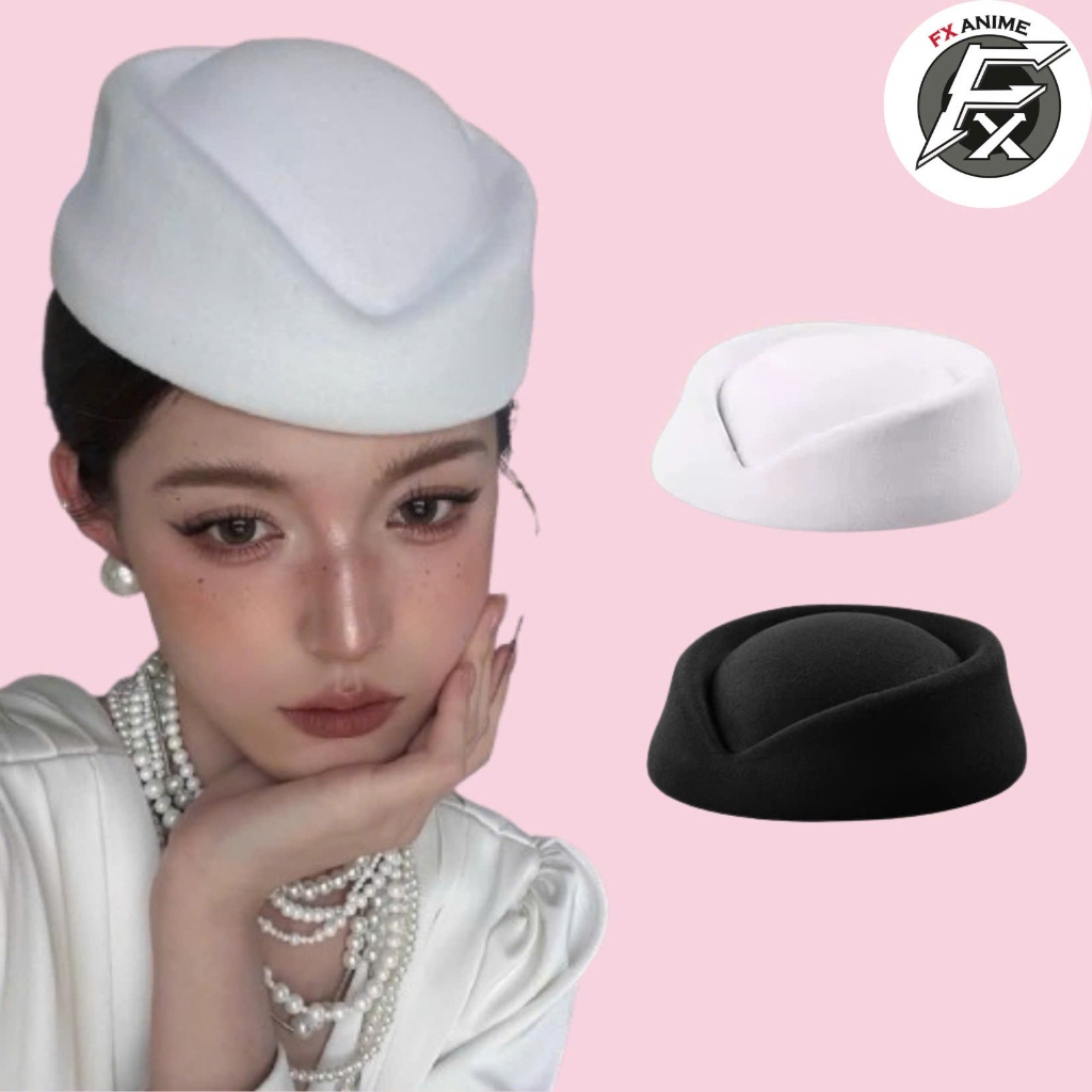 Mũ beret chất dạ cao cấp - Nón công nương nỉ trơn form cứng sang trọng cổ điển thu đông 2025 Fxshop