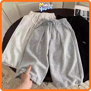 (8-21Kg)(MỞ BÁN) Quần Nỉ Bông Dáng Thụng Bé Trai/Bé Gái | Chun Ống, Dây Rút, Túi Chéo | Phá Cách, Thoải Mái Cho Bé Yêu