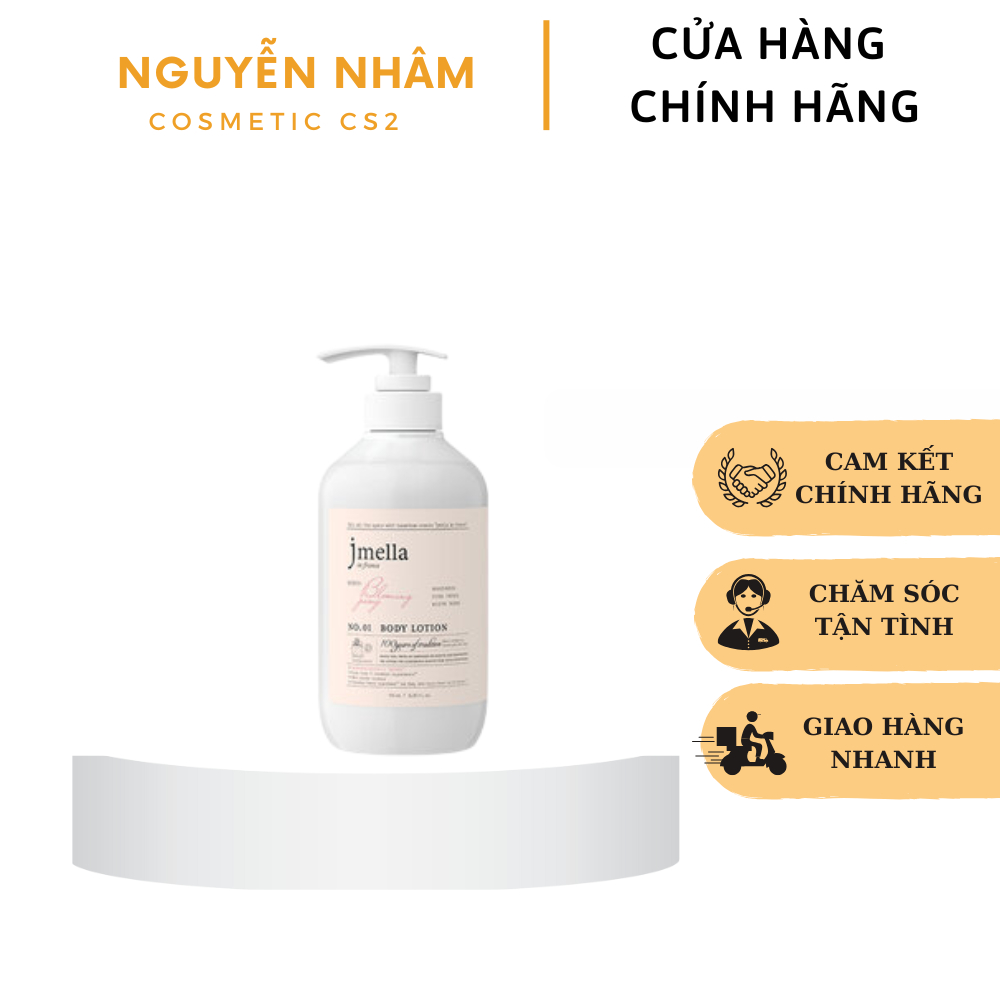 Sữa dưỡng thể Jmella hương chanh và húng quế