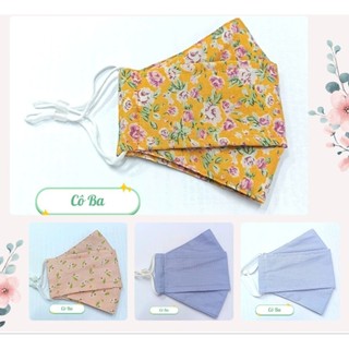 Khẩu trang vải lụa 3D mềm mát