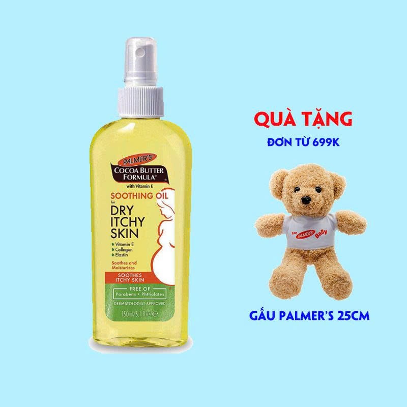 Dầu dành cho da khô và ngứa Palmer's Cococa Butter Soothing oil Dry Itchy Skin 150ml