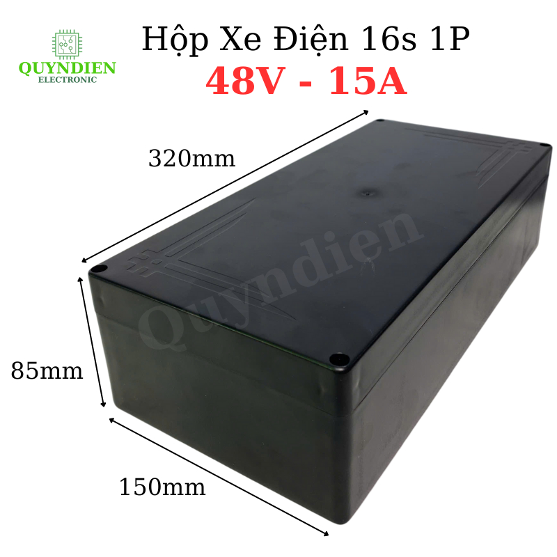 Hộp Xe Điện 16S 1P 48V 15A Chứa 16 Cell 32140 (33140) - Linh kiện điện tử Quỳnh Diễn