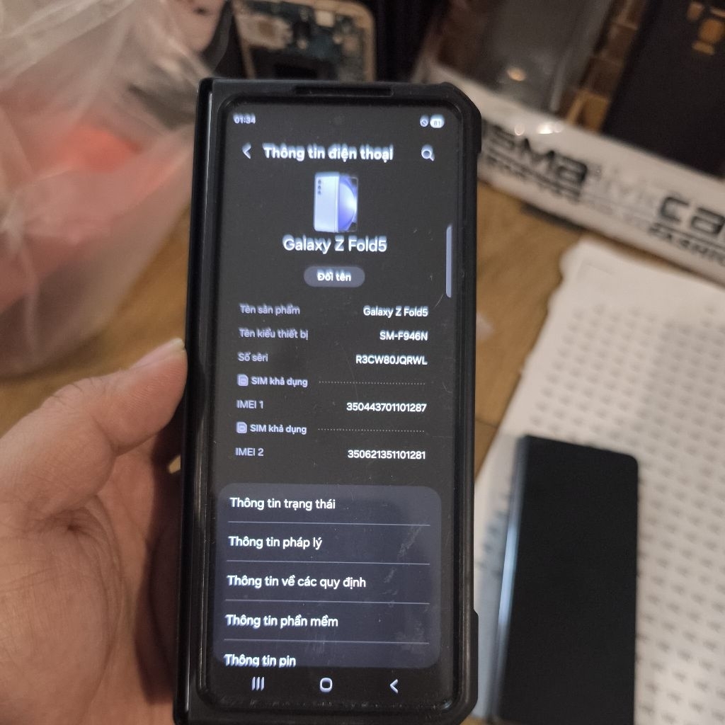 fold 5 bản hàn sim ok hư cáp ko wifi chạy ship ok