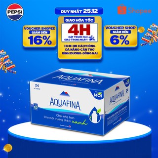  HỎA TỐC  Thùng 24 Chai Nước tinh khiết Aquafina  355ml chai  