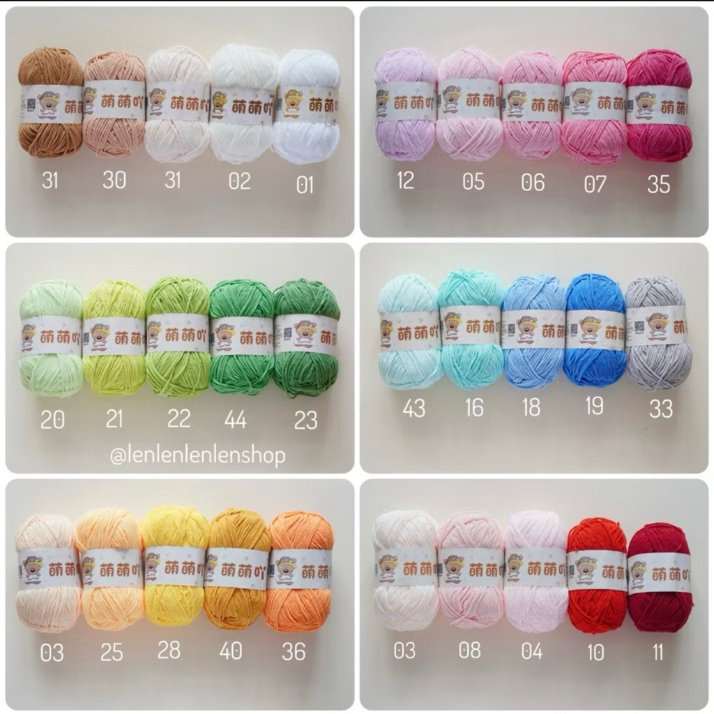 Len nhung gấu 3mm chiết 25g