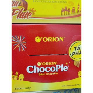 Hộp bánh custas 2, chocopie 2 ( 12 hộp nhỏ*2 chiếc)