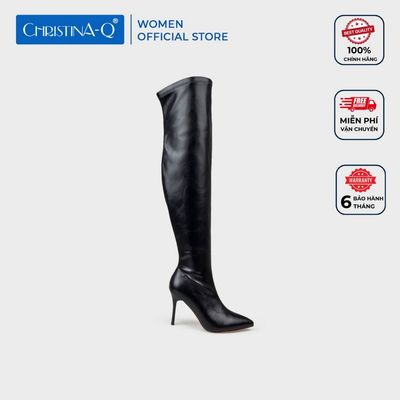 Giày Boots Nữ Cao Cổ Mũi Nhọn CHRISTINA-Q BON015I