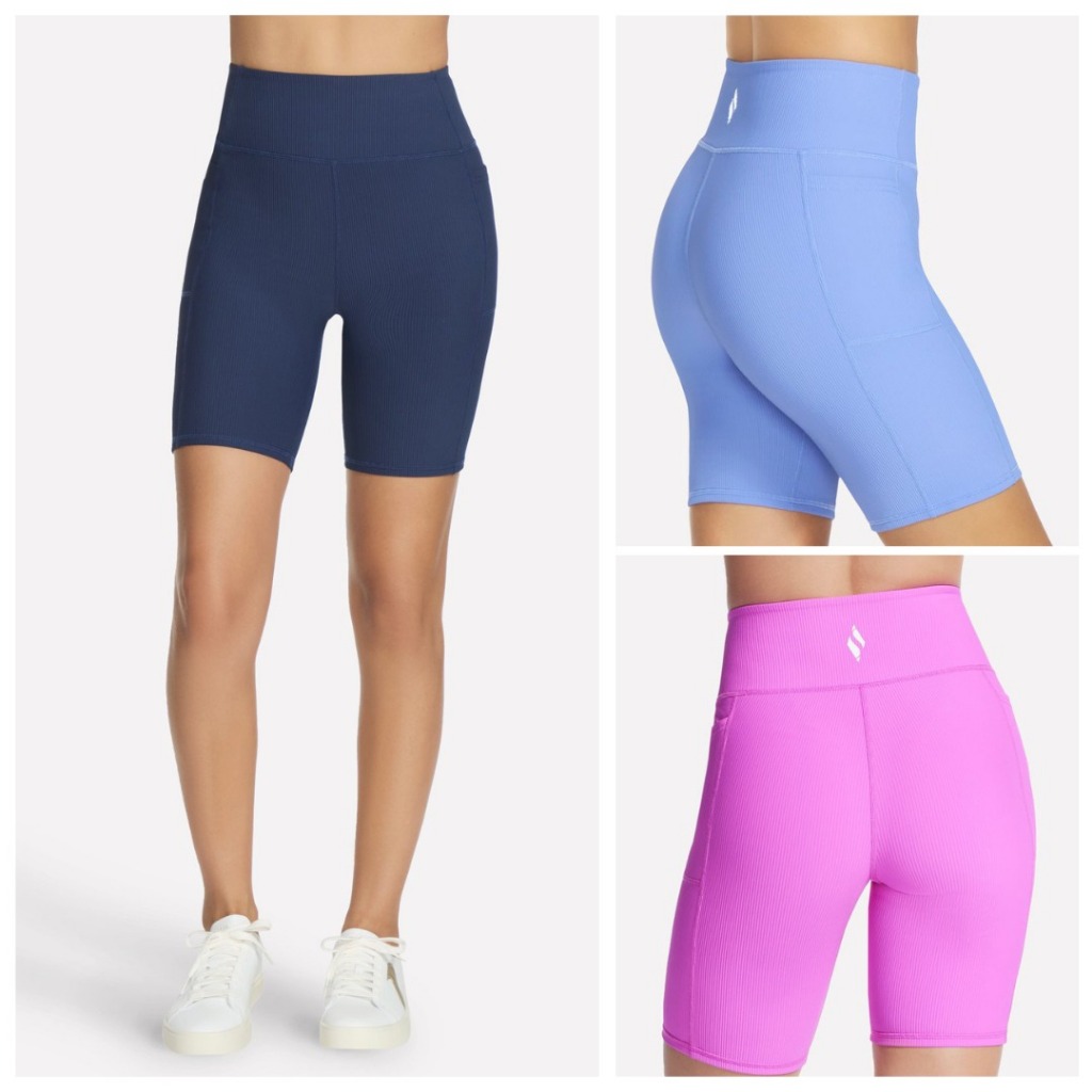 Quần bike short thun gân 8 inches QSS08