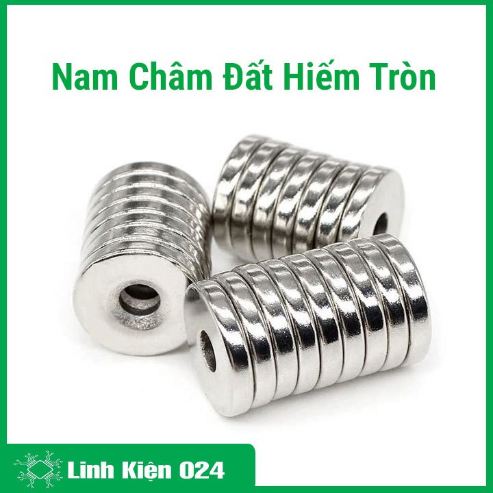 Nam Châm Đất Hiếm Tròn Có Lỗ