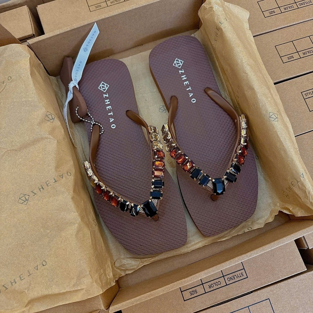 Dép kẹp xốp nữ Zhetao 521 fulbox - HACHI SHOES