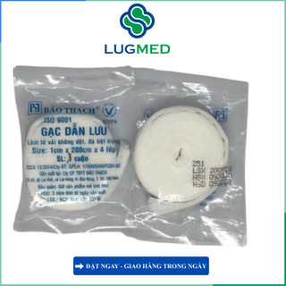 Gạc dẫn lưu Bảo thạch - Combo 10 cuộn