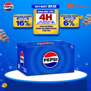   HỎA TỐC  Thùng 24 Chai Nước Ngọt Giải Khát Có Gaz Pepsi  390ml chai  
