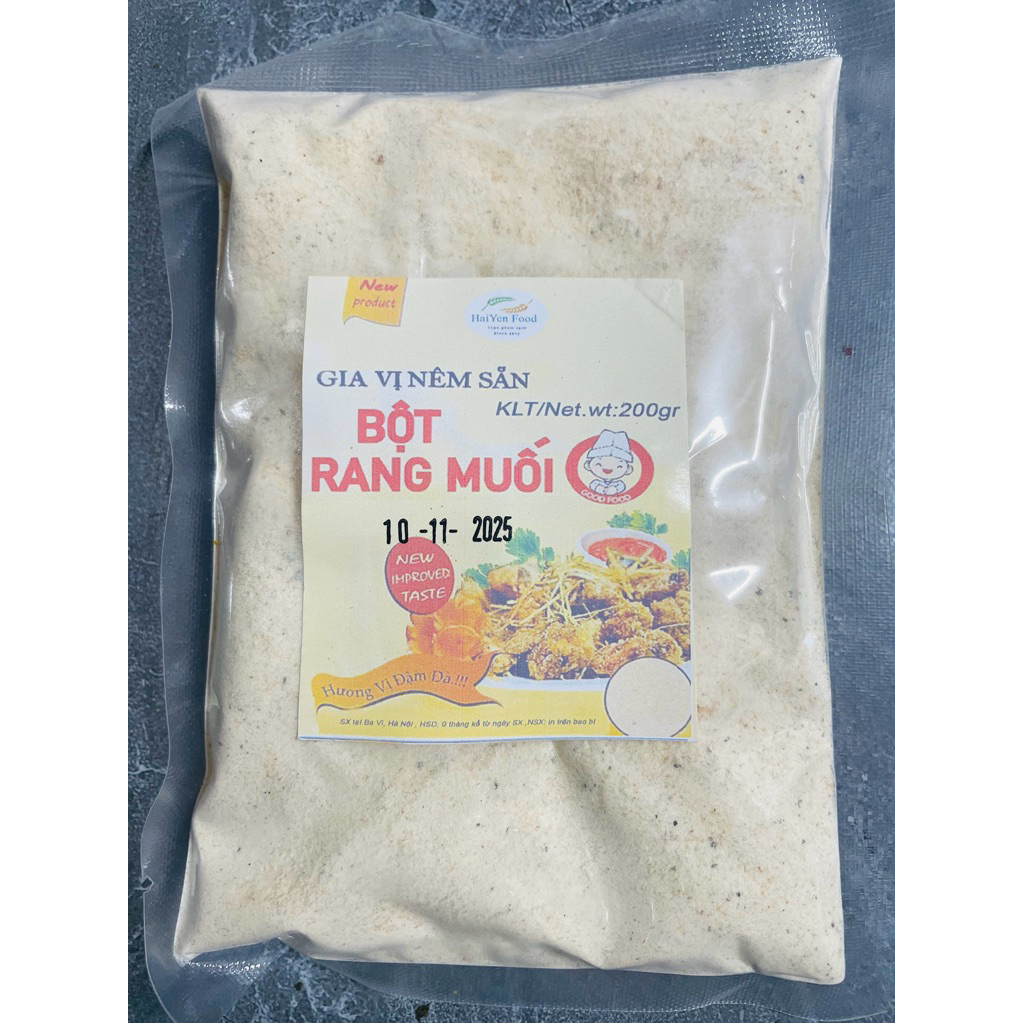 Bột Rang Muối chuẩn vị 200g (gia vị gà, vịt, sụn, bề bề... rang muối)