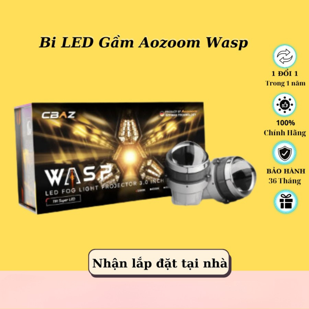 Bi LED Gầm Aozoom Wasp Chính Hãng