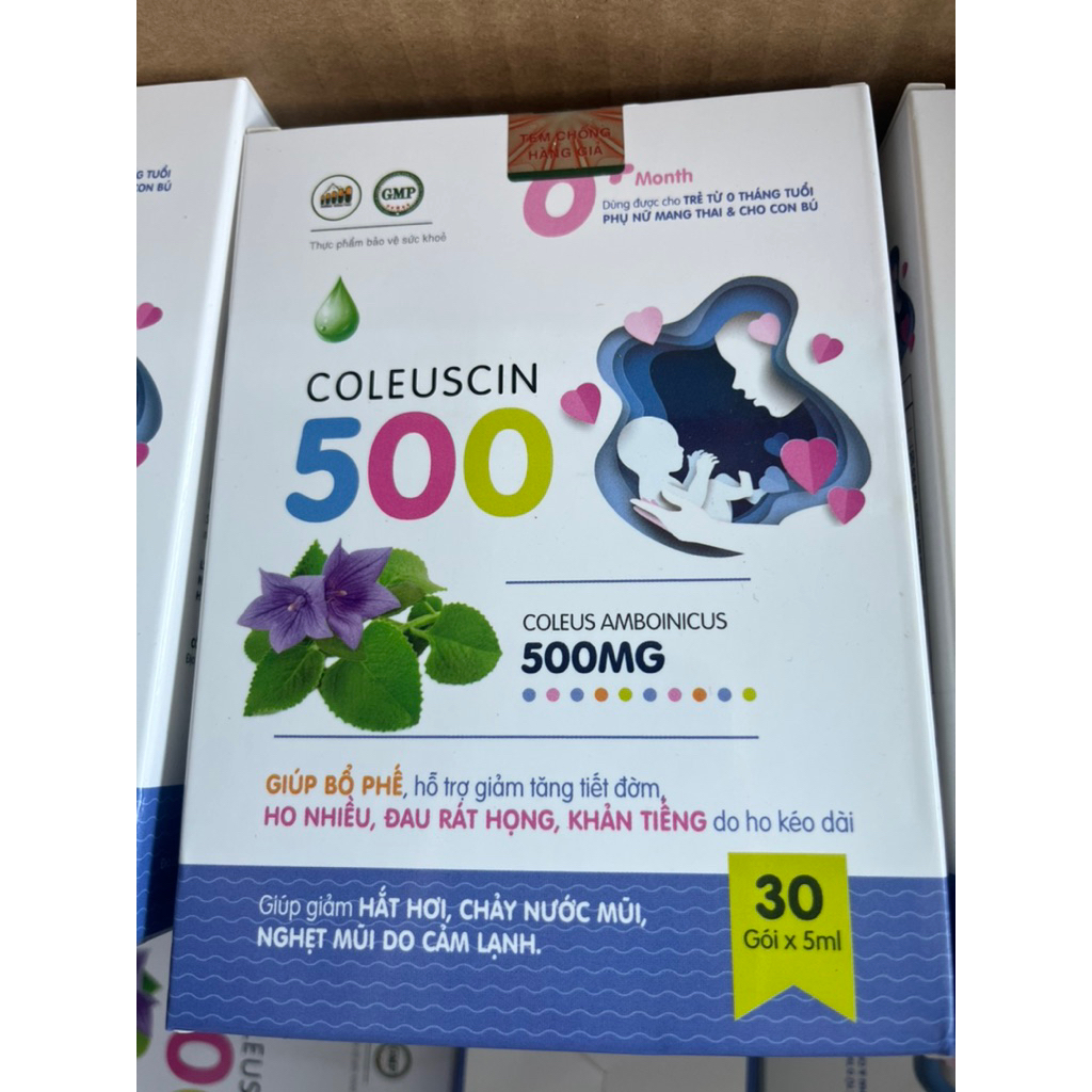 Siro Coleuscin giảm hắt hơi sổ mũi ho do cảm lạnh dùng cho trẻ từ 0 tháng tuổi và phụ nữ mang thai h