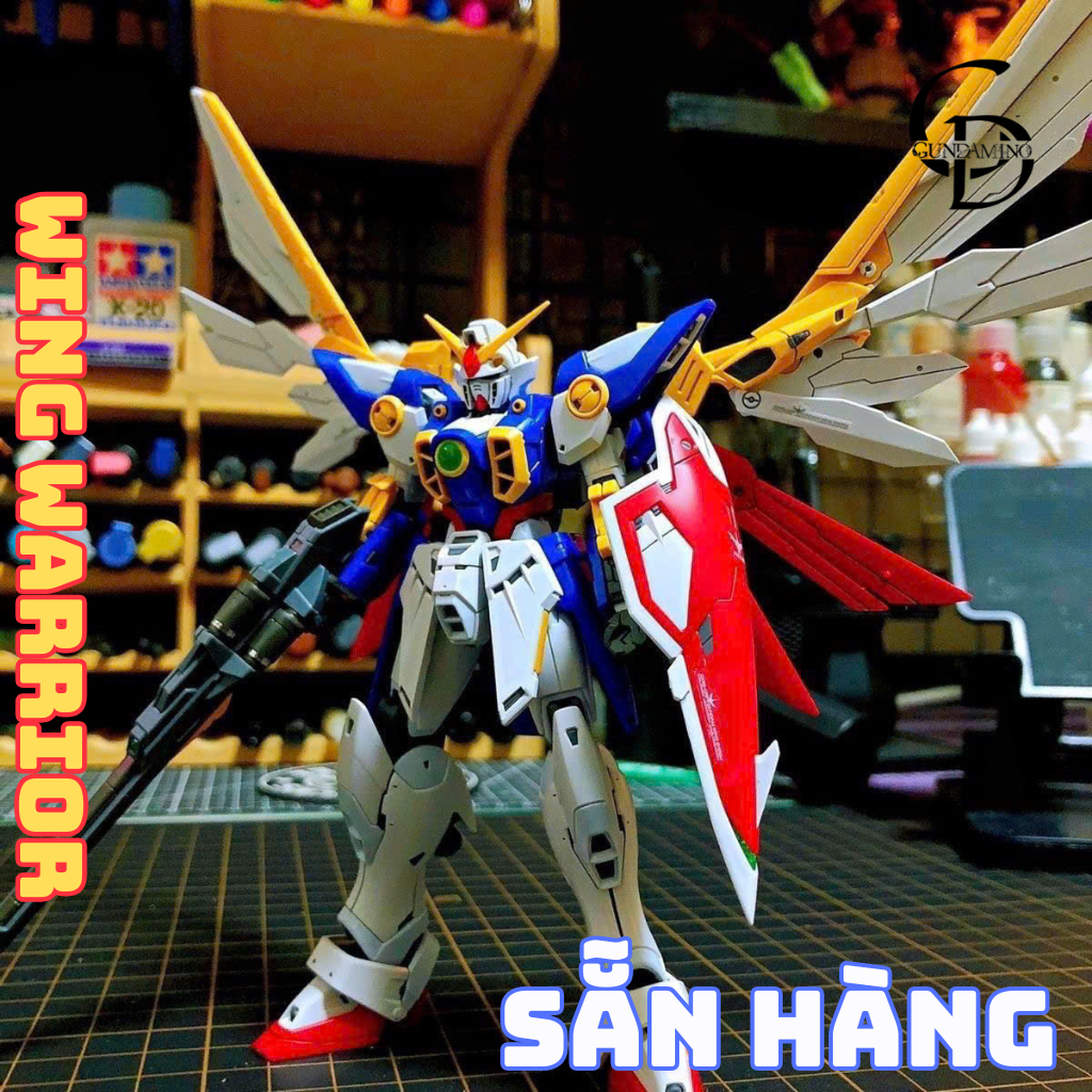 [SẴN HÀNG] Mô hình lắp ráp HG Wing Warrior ( Tặng Base Và Decan )