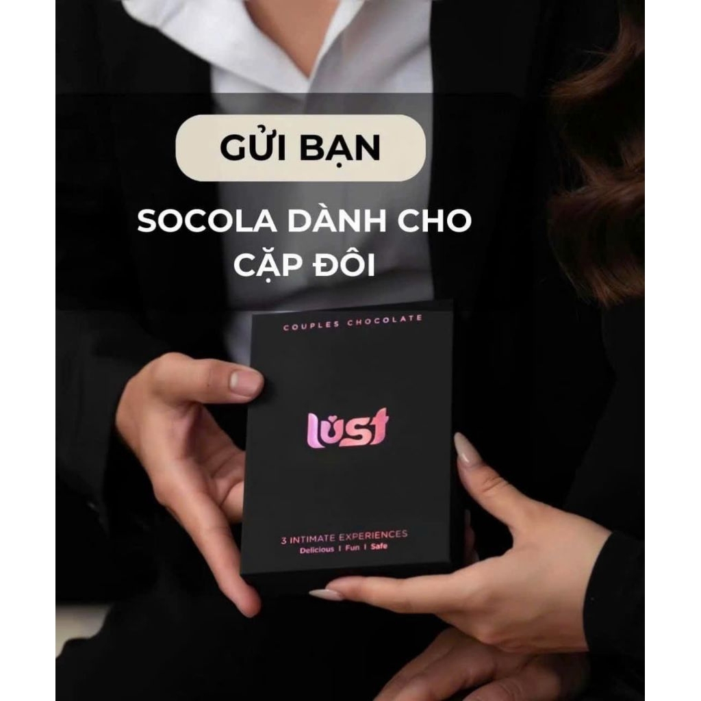 (HOẢ TỐC HCM) SOCOLA YÊU NHAU LUST CHOCOLATE - HỘP 3 THANH